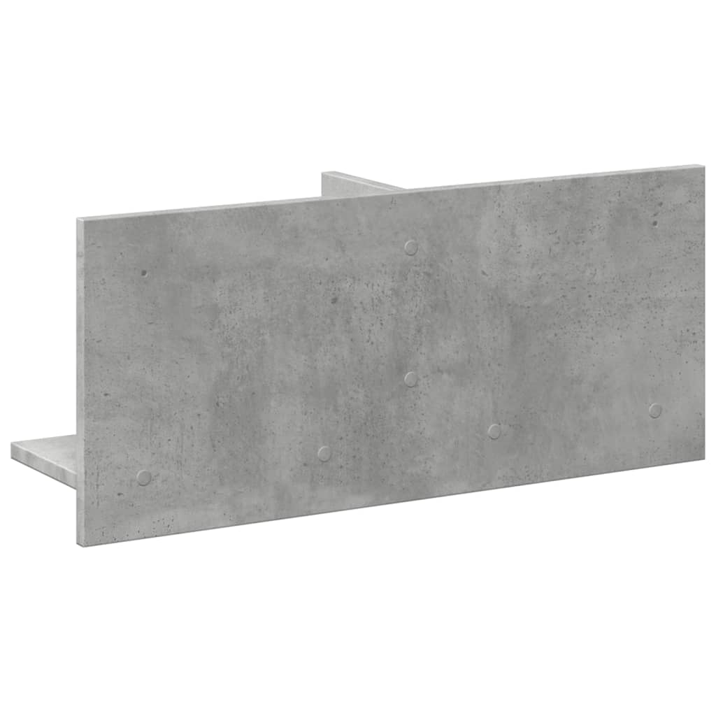 Mobile a Parete 70x16,5x30 cm Grigio Cemento Legno Multistrato