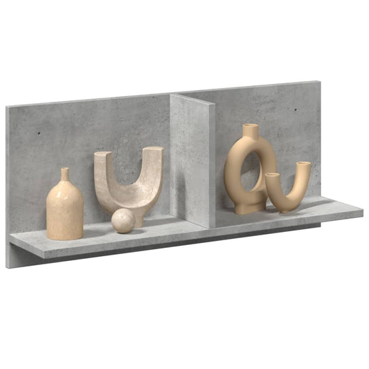 Mobile a Parete 70x16,5x30 cm Grigio Cemento Legno Multistrato | homemem39
