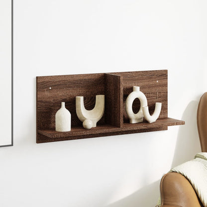 Mobile a Parete 70x16,5x30 cm Rovere Marrone Legno Multistrato