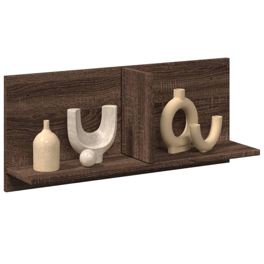 Mobile a Parete 70x16,5x30 cm Rovere Marrone Legno Multistrato | homemem39