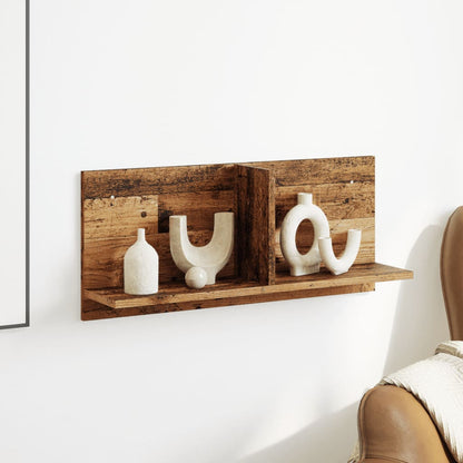 Mobile a Parete 70x16,5x30 cm Legno Antico in Legno Multistrato