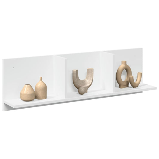 Mobile a Parete 100x16,5x30 cm Bianco in Truciolato | homemem39