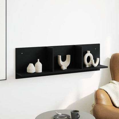 Mobile a Parete 100x16,5x30 cm Nero in Truciolato | homemem39