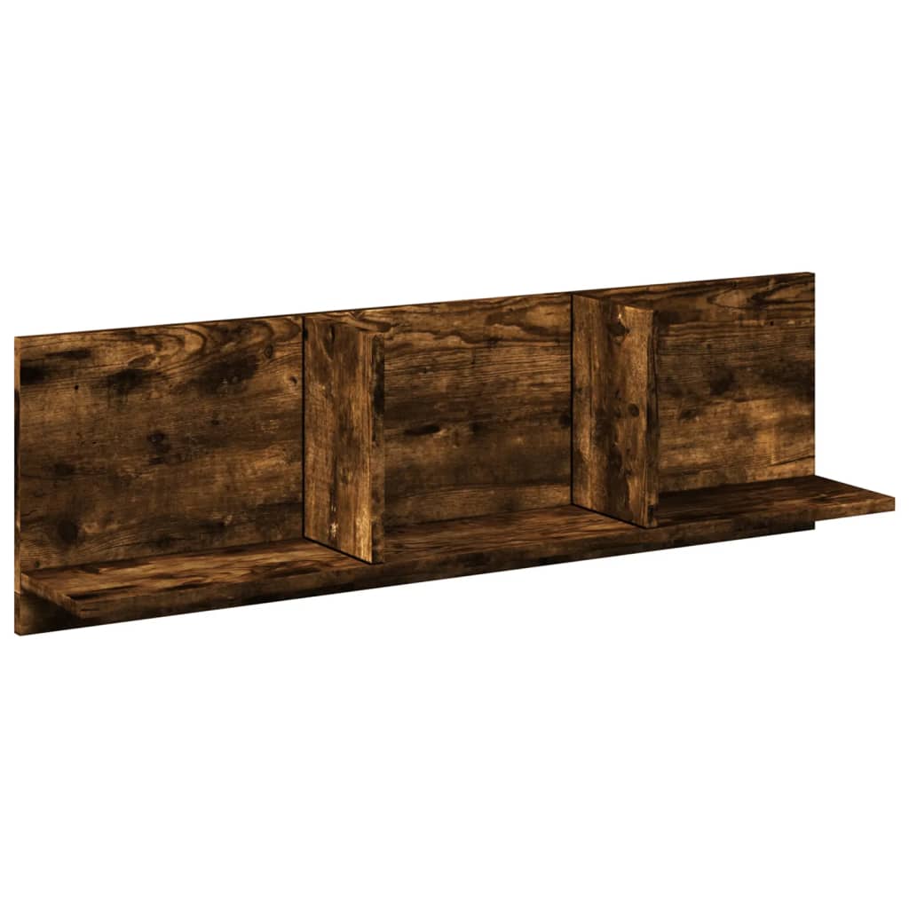 Mobile a Parete 100x16,5x30 cm Rovere Fumo in Truciolato | homemem39