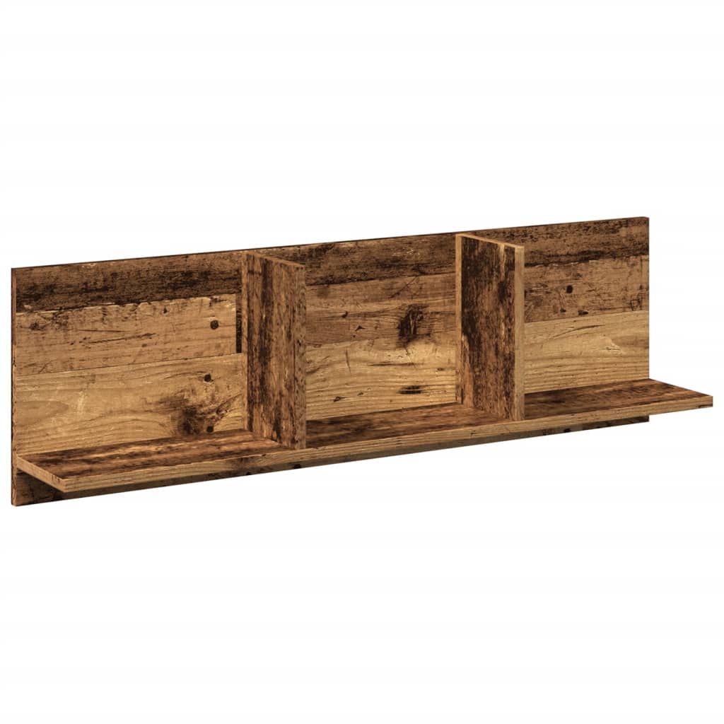 Mobile a Parete 100x16,5x30 cm Legno Antico in Truciolato