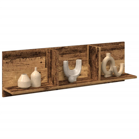 Mobile a Parete 100x16,5x30 cm Legno Antico in Truciolato | homemem39
