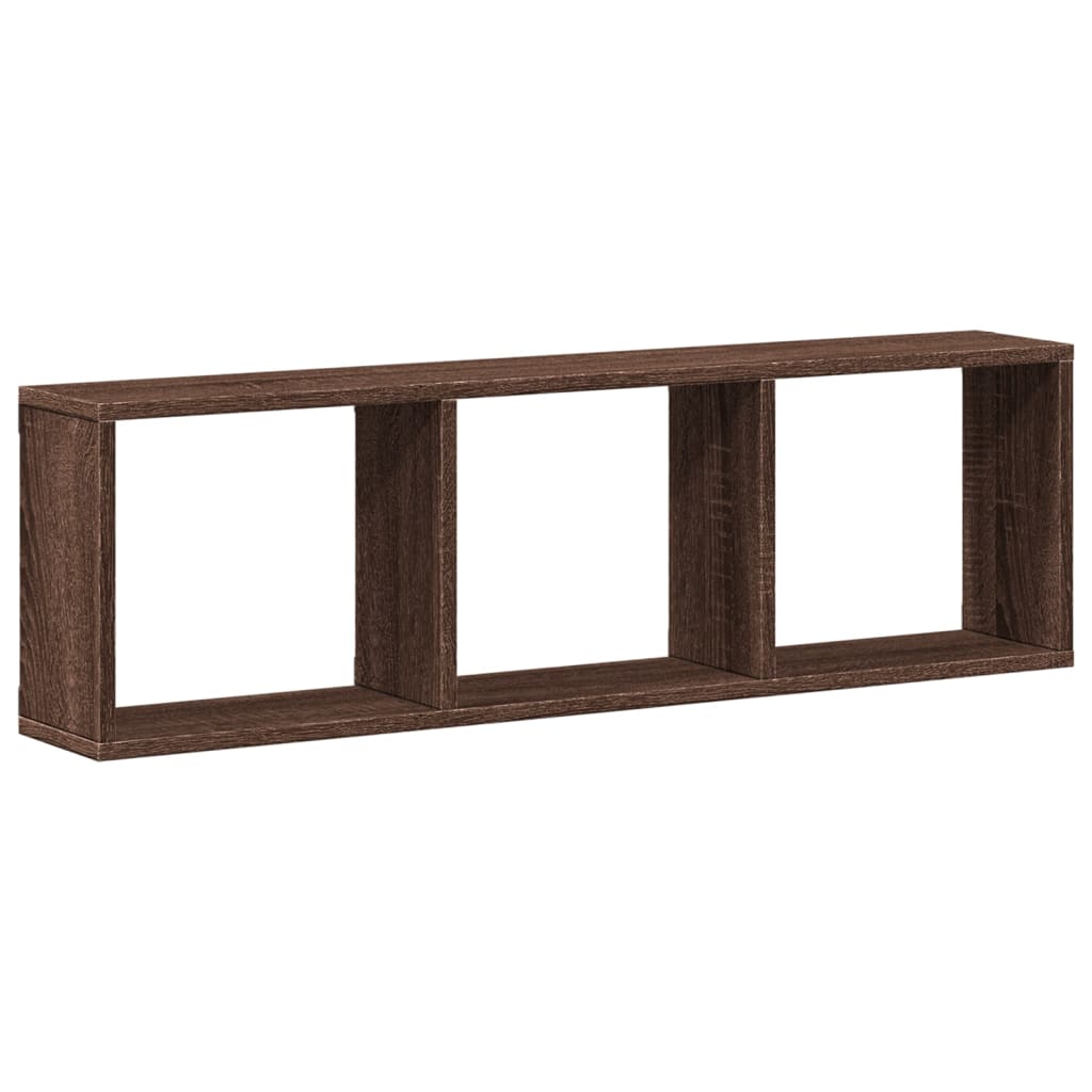 Mobile a Parete 100x16x30cm Rovere Marrone in Legno Multistrato | homemem39