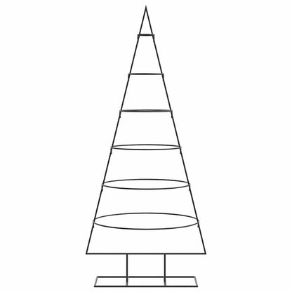 Albero di Natale Decorativo in Metallo Nero 150 cm