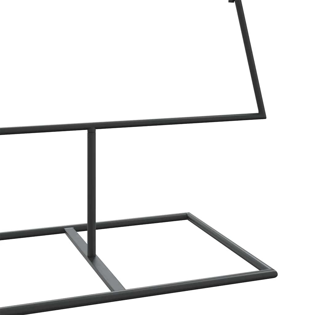 Albero di Natale Decorativo in Metallo Nero 150 cm