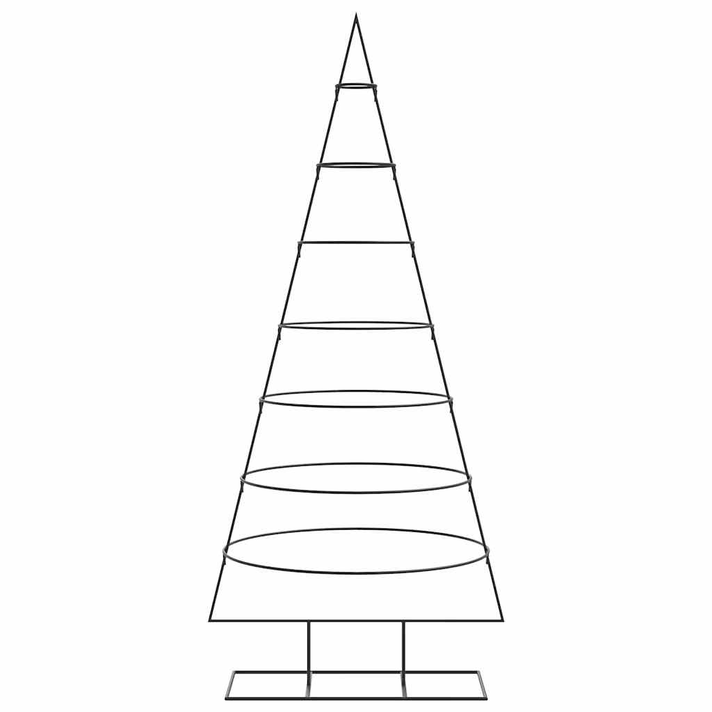 Albero di Natale Decorativo in Metallo Nero 180 cm
