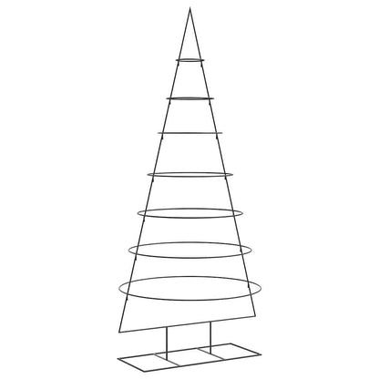 Albero di Natale Decorativo in Metallo Nero 210 cm