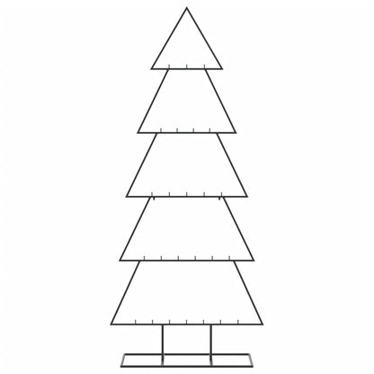 Albero di Natale Decorativo in Metallo Nero 150 cm | homemem39