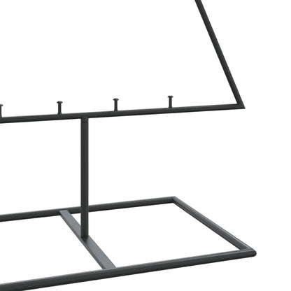 Albero di Natale Decorativo in Metallo Nero 150 cm | homemem39