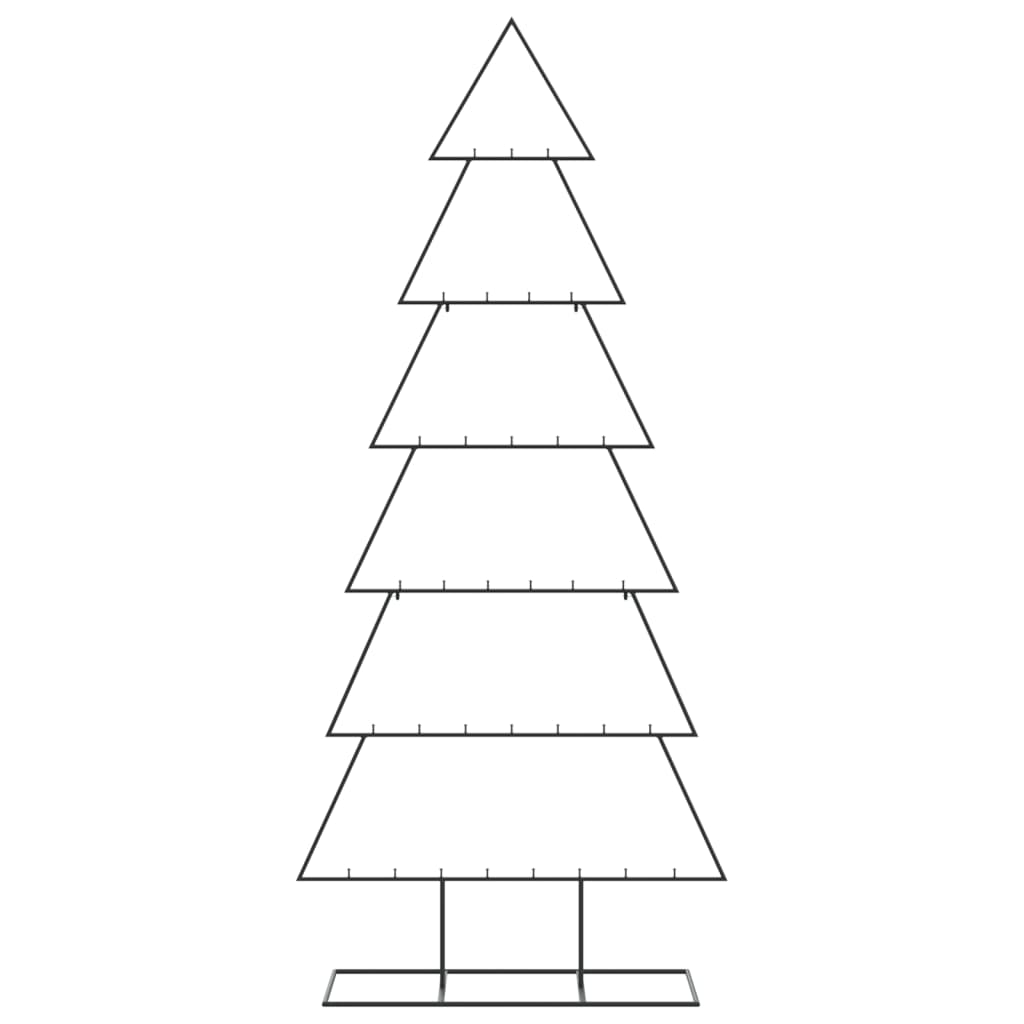 Albero di Natale Decorativo in Metallo Nero 180 cm | homemem39