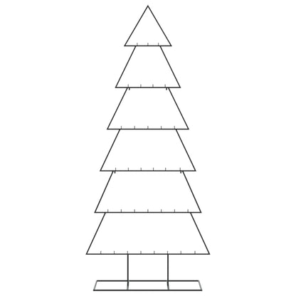 Albero di Natale Decorativo in Metallo Nero 180 cm | homemem39