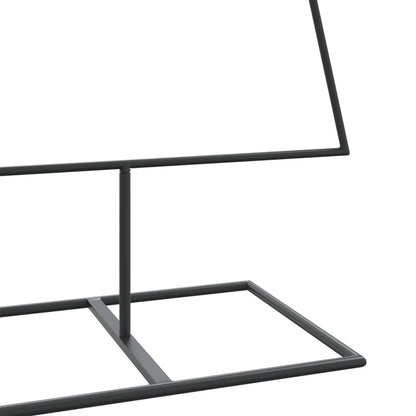 Albero di Natale Decorativo in Metallo Nero 150 cm