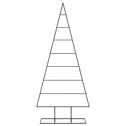 Albero di Natale Decorativo in Metallo Nero 180 cm