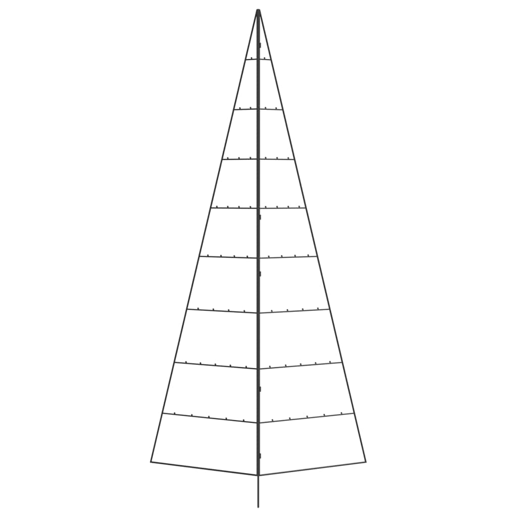 Albero di Natale Decorativo in Metallo Nero 210 cm | homemem39