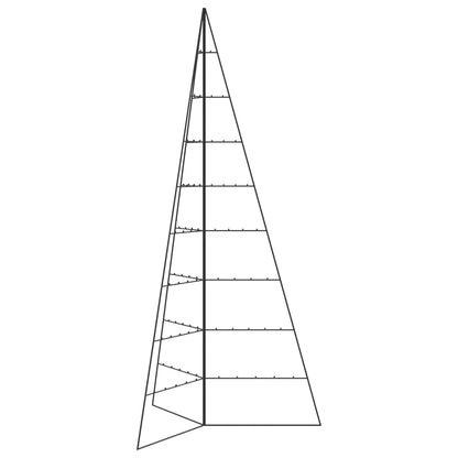Albero di Natale Decorativo in Metallo Nero 210 cm | homemem39
