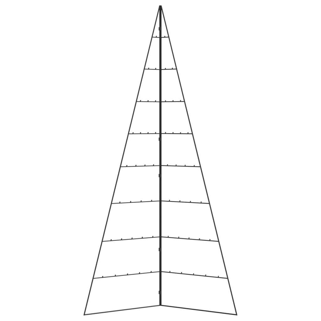 Albero di Natale Decorativo in Metallo Nero 210 cm | homemem39
