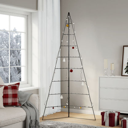Albero di Natale Decorativo in Metallo Nero 210 cm | homemem39