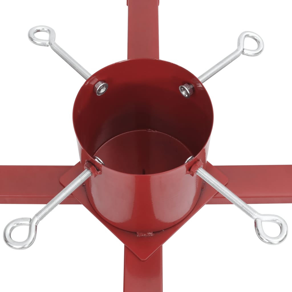 Supporto per Albero di Natale Rosso 61x61x15,5 cm