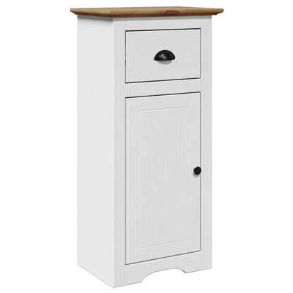Mobile da Bagno BODO Bianco e Marrone 44x30x90 cm | homemem39