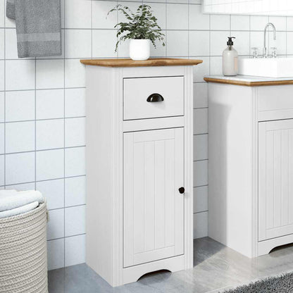 Mobile da Bagno BODO Bianco e Marrone 44x30x90 cm