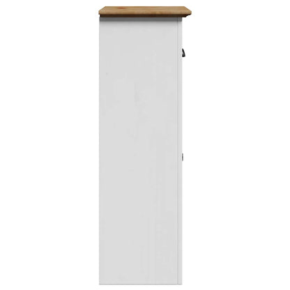 Mobile da Bagno BODO Bianco e Marrone 44x30x90 cm | homemem39