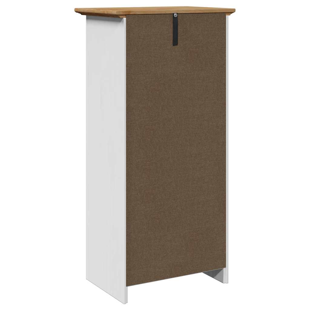 Mobile da Bagno BODO Bianco e Marrone 44x30x90 cm