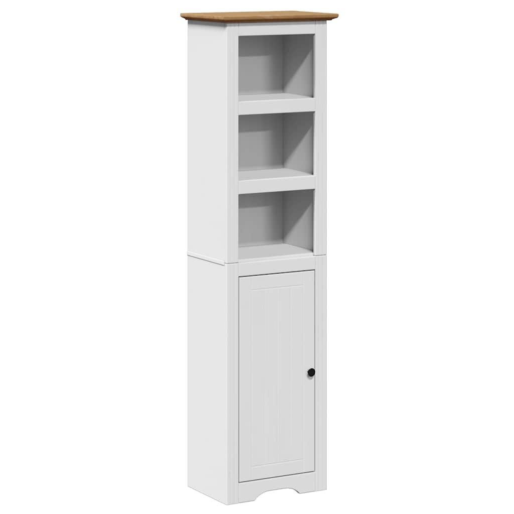 Mobile da Bagno BODO Bianco e Marrone 44x30x160 cm | homemem39