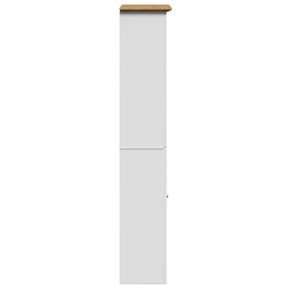 Mobile da Bagno BODO Bianco e Marrone 44x30x160 cm | homemem39
