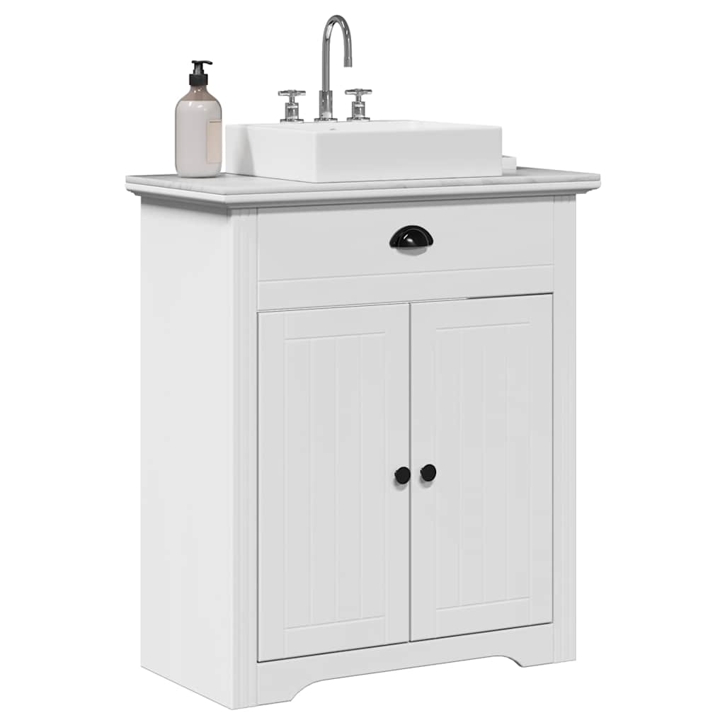 Mobile Lavabo da Bagno BODO Bianco 70x35x80 cm | homemem39