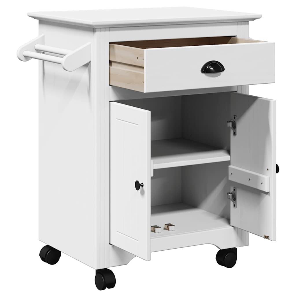 Carrello da Cucina BODO Bianco 72x45x80 cm - homemem39