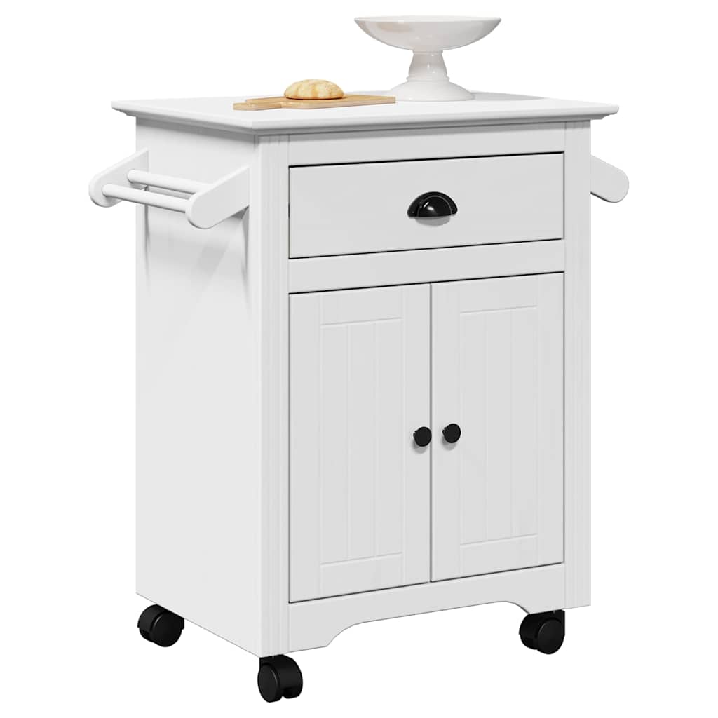 Carrello da Cucina BODO Bianco 72x45x80 cm - homemem39