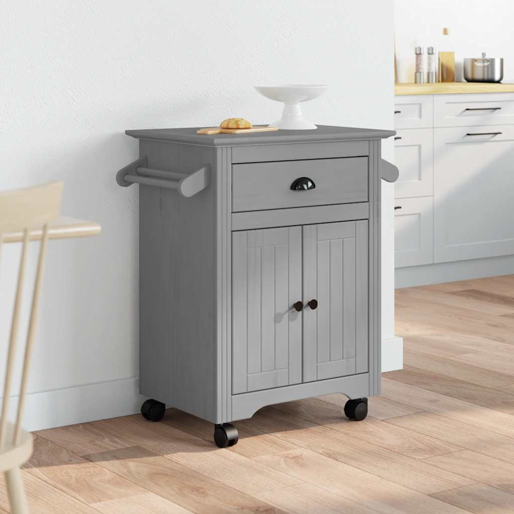 Carrello da Cucina BODO Grigio 72x45x80 cm - homemem39