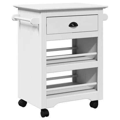 Carrello da Cucina BODO Bianco 67,5x45x80 cm - homemem39