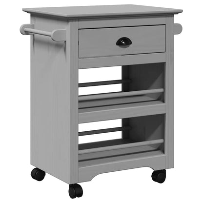 Carrello da Cucina BODO Grigio 67,5x45x80 cm - homemem39