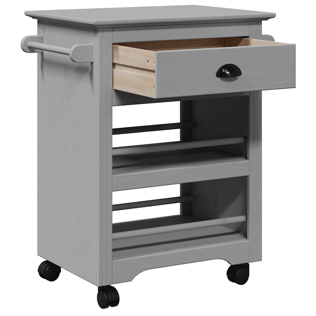 Carrello da Cucina BODO Grigio 67,5x45x80 cm - homemem39