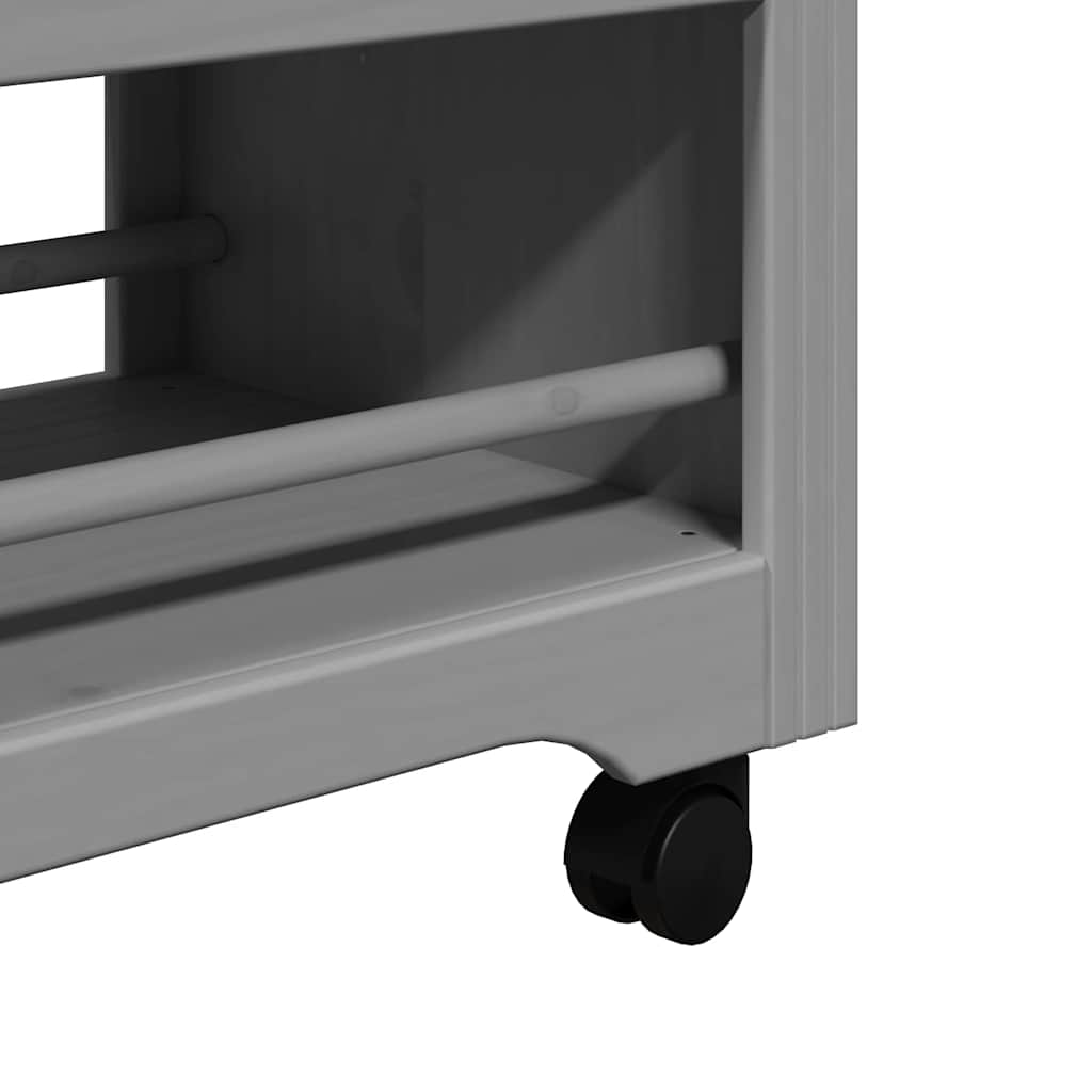 Carrello da Cucina BODO Grigio 67,5x45x80 cm - homemem39