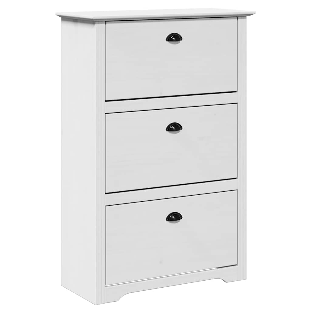 Scarpiera BODO Bianca 80x35x118 cm - homemem39