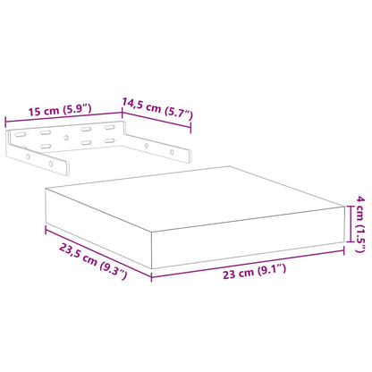Mensola Pensile 23x23,5x4 cm in Truciolato | homemem39