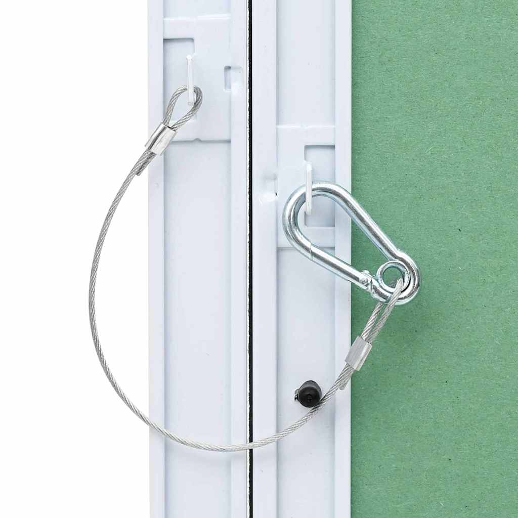 Pannello di Accesso Verde e Argento 20 x 25 cm