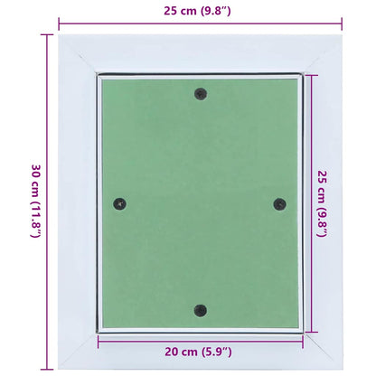 Pannello di Accesso Verde e Argento 25 x 30 cm