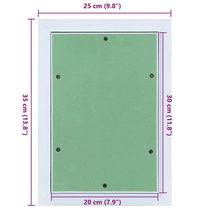 Pannello di Accesso Verde e Argento 25 x 35 cm