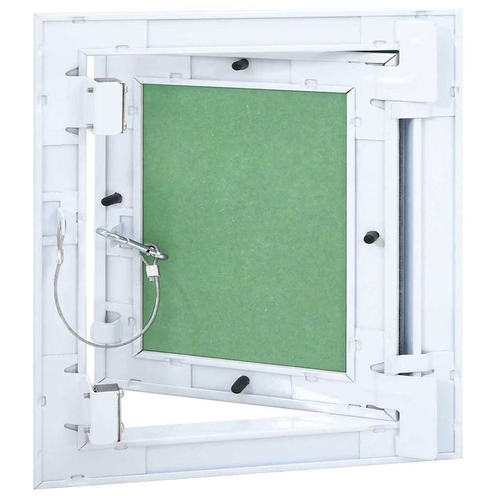 Pannello di Accesso Verde e Argento 30 x 30 cm