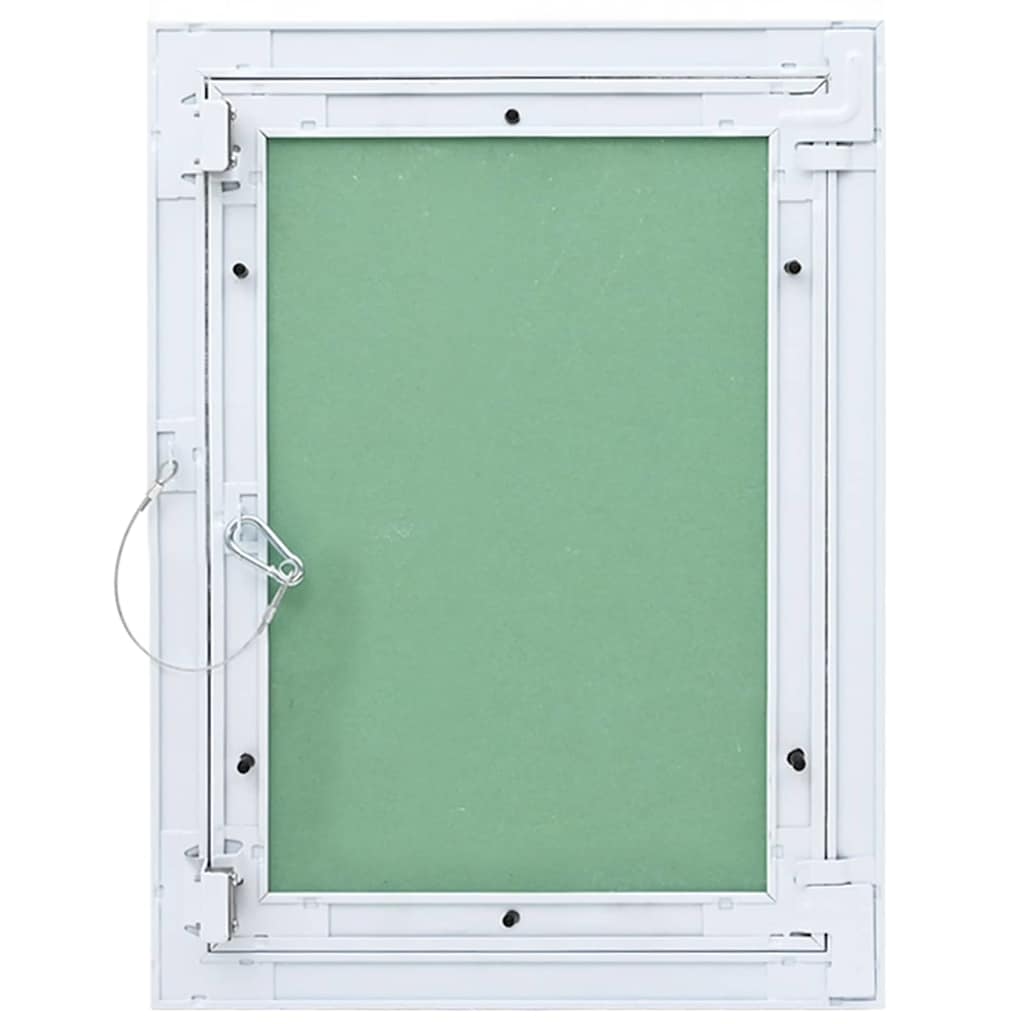 Pannello di Accesso Verde e Argento 35 x 45 cm