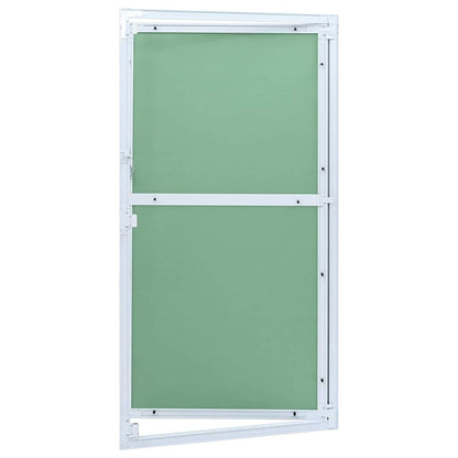 Pannello di Accesso Verde e Argento 55 x 105 cm