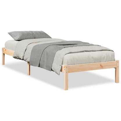 Letto Extra Lungo senza Materasso 180x200 cm in Legno di Pino - homemem39
