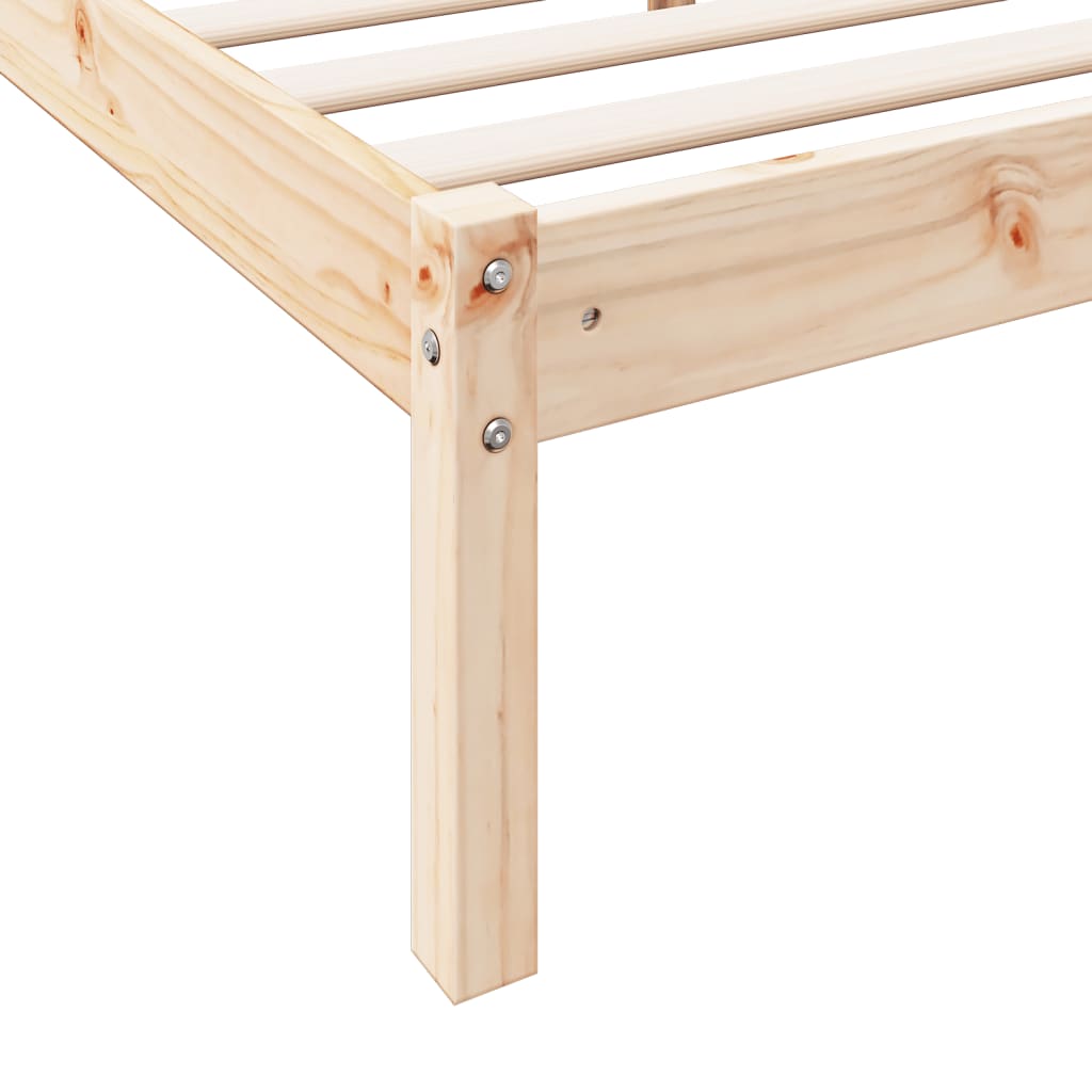 Letto Extra Lungo senza Materasso 180x200 cm in Legno di Pino | homemem39